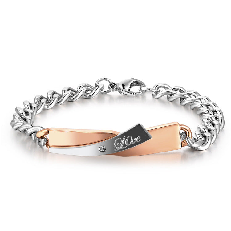 Lovemi -  Couple Cross-design Bracelet