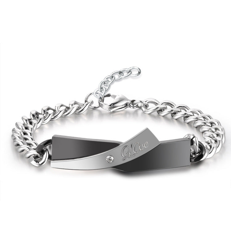 Lovemi -  Couple Cross-design Bracelet