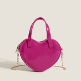 Kids Heart Silicone Candy Color One Shoulder Crossbody Bag