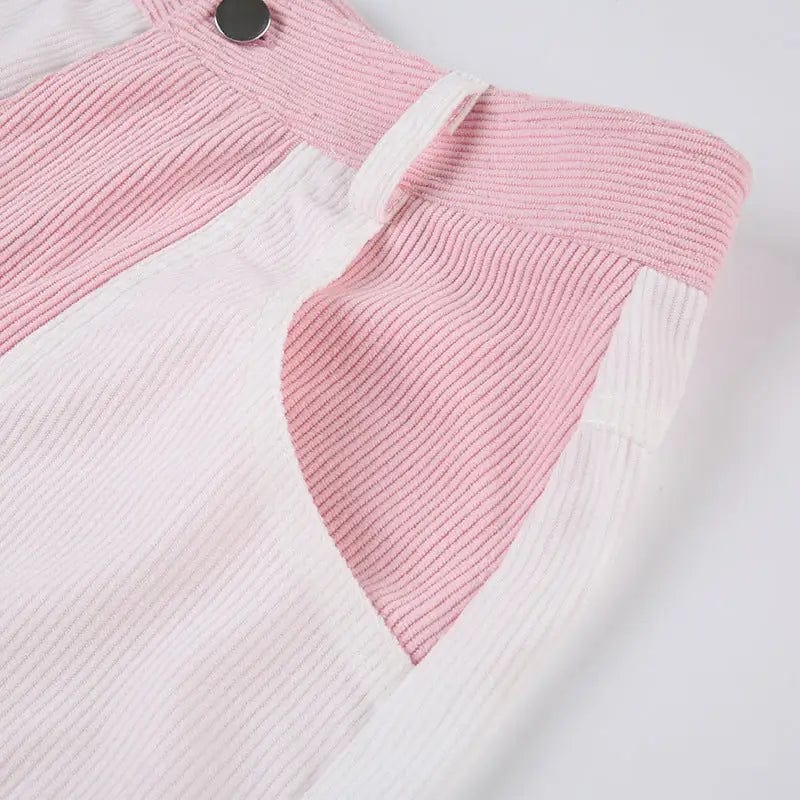 LOVEMI  cargo Lovemi -  Street Shot Fashionable Color Contrast Multi Pocket Cargo Pants
