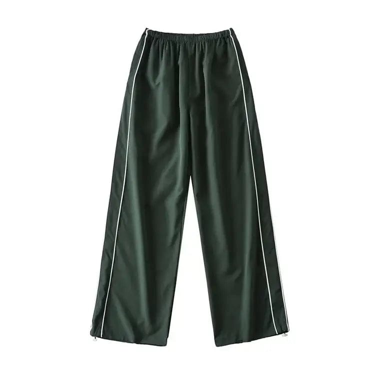 LOVEMI  cargo Military green / S Lovemi -  Women's Drawstring Striped Quick-drying Casual Pants