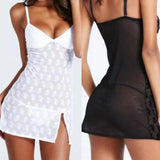 Rose Pattern Lingerie Lace Temptation Lingerie-1