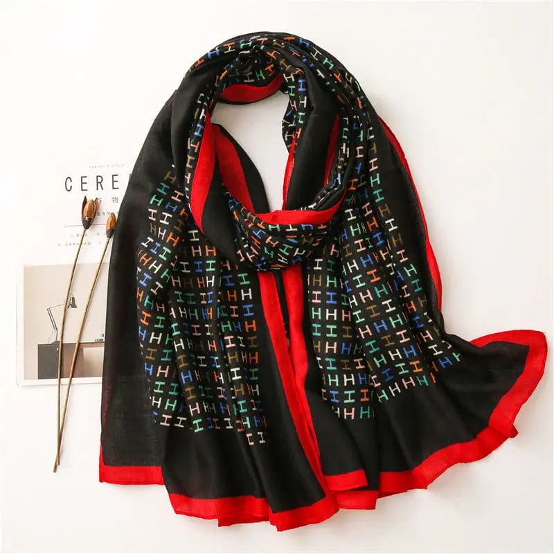 LOVEMI  Scarf Black / 180x90cm Lovemi -  Western Style Fashion Shawl All-match Silk Warm Scarf