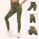 Lovemi -  Fashion Camouflage Print Yoga Pants High Waist Seamless Leggings Stretch Butt Lift Running Sports Fitness Pant For Womens Clothing