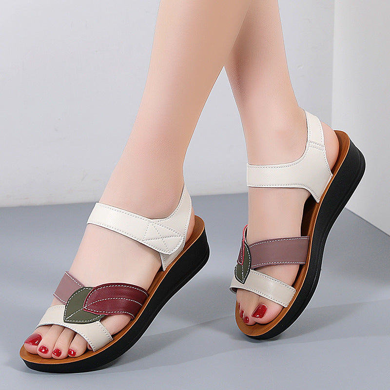 Lovemi -  Thick-Soled Velcro Sandals