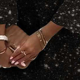 Sequin Detail Bell Sleeve Dress