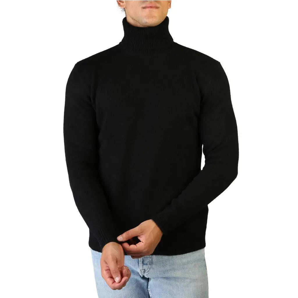 100% Cashmere - T-NECK-M - black / S - Clothing Sweaters