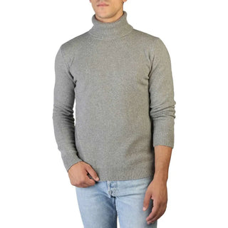 100% Cashmere - T-NECK-M - grey / S - Clothing Sweaters
