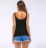 Hollow Knit Camisole Top for Summer