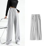 Women's Fashion Casual High Waist Drooping Loose Straight Casual Sweatpants