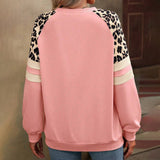 Leopard Print Raglan Sweatshirt