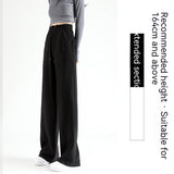 Women's Fashion Casual High Waist Drooping Loose Straight Casual Sweatpants