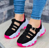 Lovemi -  Women's Sports Shoes Buckle Thick-soled Flat Shoes Summer Sandals