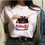 Women's Loose "I Love Nutella" Short Sleeve T-Shirt