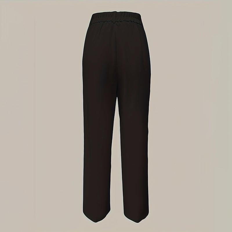 High Waisted Wide Leg Trousers
