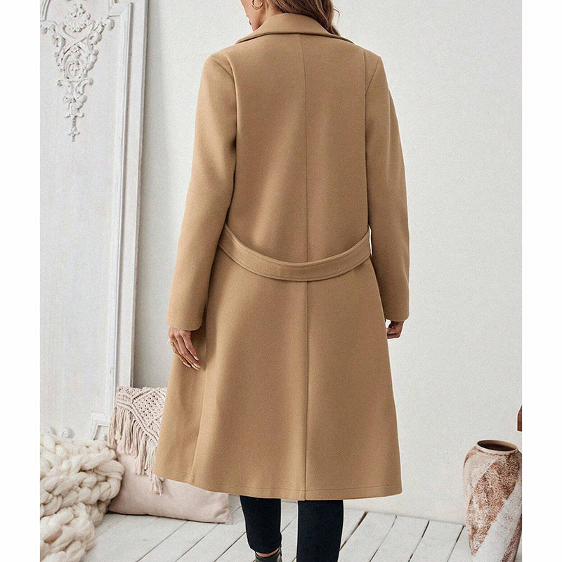 Notch Lapel Trench Coat Elegance