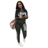 Lovemi -  Casual Fashion Letter Printing Sports Suit