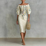 Effortless Off-Shoulder Waist Dress