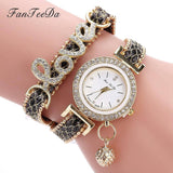 Lovemi -  FanTeeDa Brand Women Bracelet Watches Ladies Watch Rhinestones Clock Womens Fashion Dress Wristwatch Relogio Feminino Gift