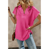 Lovemi -  Women's Solid Color Short-sleeved T-shirt
