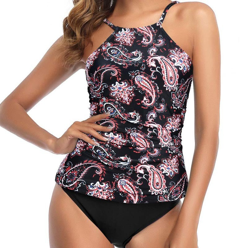 Lovemi -  New European and American Sexy Split High Waisted Digital Printed Bikini Swimsuit for Women Bikini