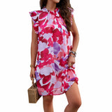 Dress Spring/Summer Elegance Print sleeveless dress