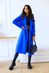 Chic Double-Breasted Wool Coat