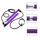 Lovemi -  Fitness Yoga Pilates Bar Portable Gym Accessories Sport Elastic Bodybuilding Resistance Bands For Home Trainer Workout Equipment