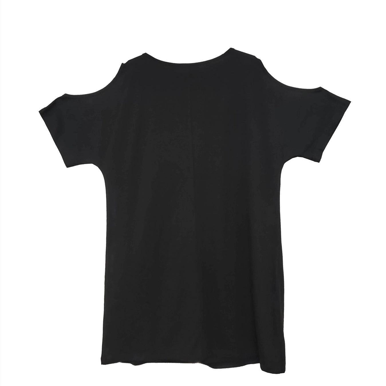 Women's Solid Color Casual Dress – Loose Fit with Hip Wrap Detail, Versatile Short-Sleeved Skirt