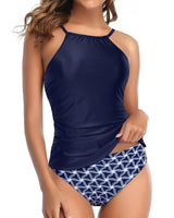 Lovemi -  New European and American Sexy Split High Waisted Digital Printed Bikini Swimsuit for Women Bikini