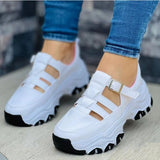 Lovemi -  Women's Sports Shoes Buckle Thick-soled Flat Shoes Summer Sandals