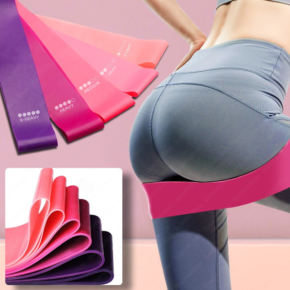 Lovemi -  Resistance Bands Sealing Elastic Booty Sport Bodybuilding Rubber Band For Fitness Gym Leagues Equipment Sports Mini Yoga