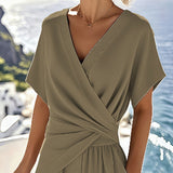 V-Neck 2-Piece Lounge Set