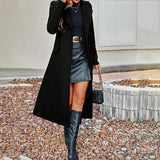 Double-Breasted Wool Midi Coat