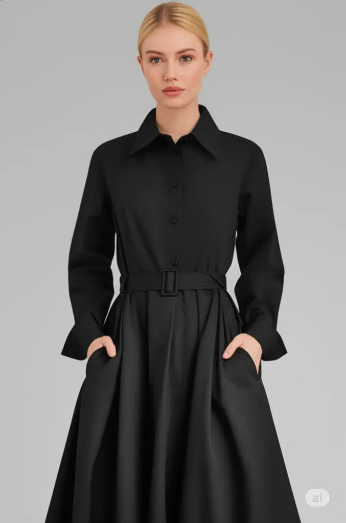 High Waist Slimming Casual Dress