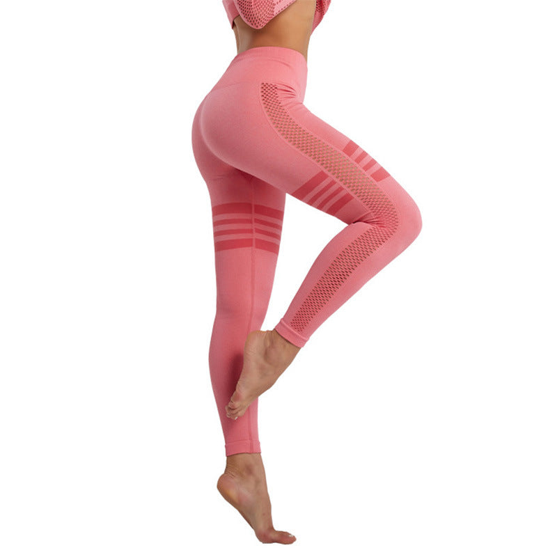 Lovemi -  Hollow Mesh Breathable Yoga Pants