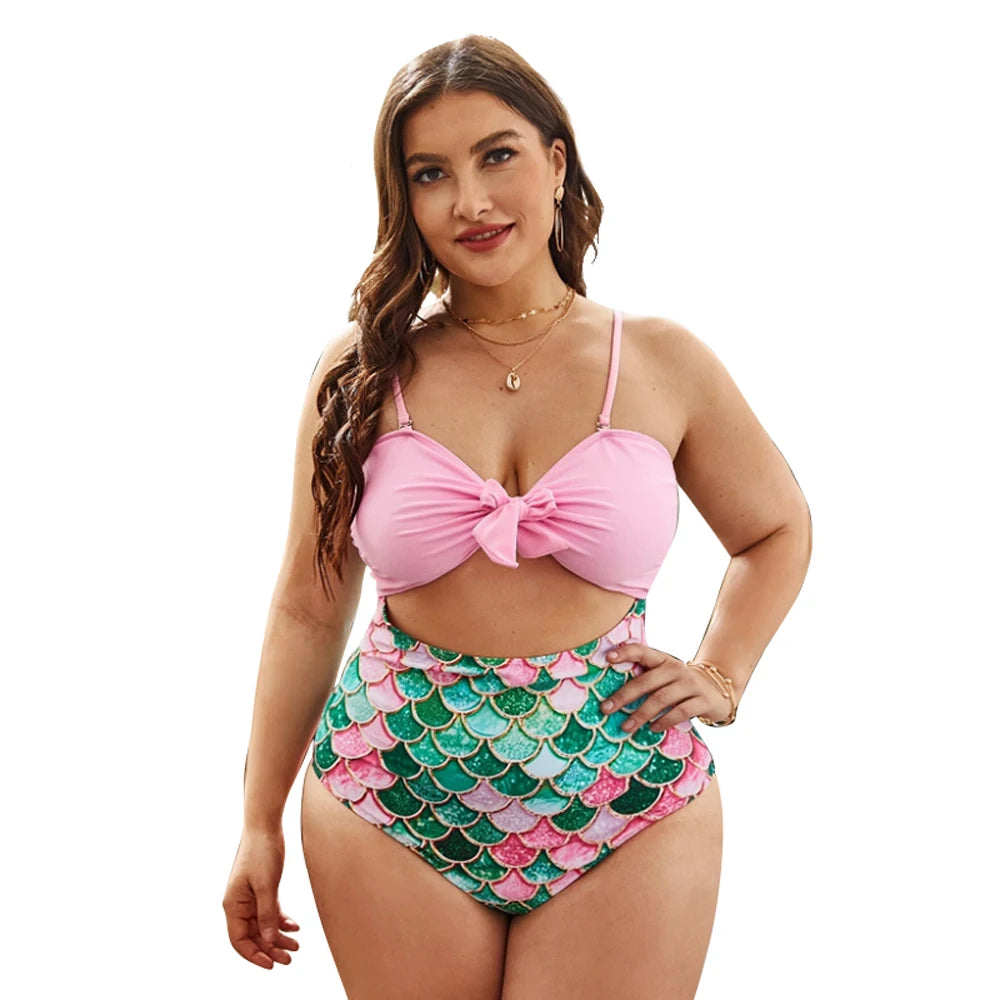 Lovemi -  2022 Women Plus Size Swimsuit One Piece Push Up Swimwear Large Big Plussize Swimming Suits Beachwear Bathing Suits