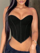 Heart Corset Top – Strapless Chic