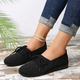 Lovemi -  Lace-up Flats Women Fashion Breathable Lazy Mesh Shoes