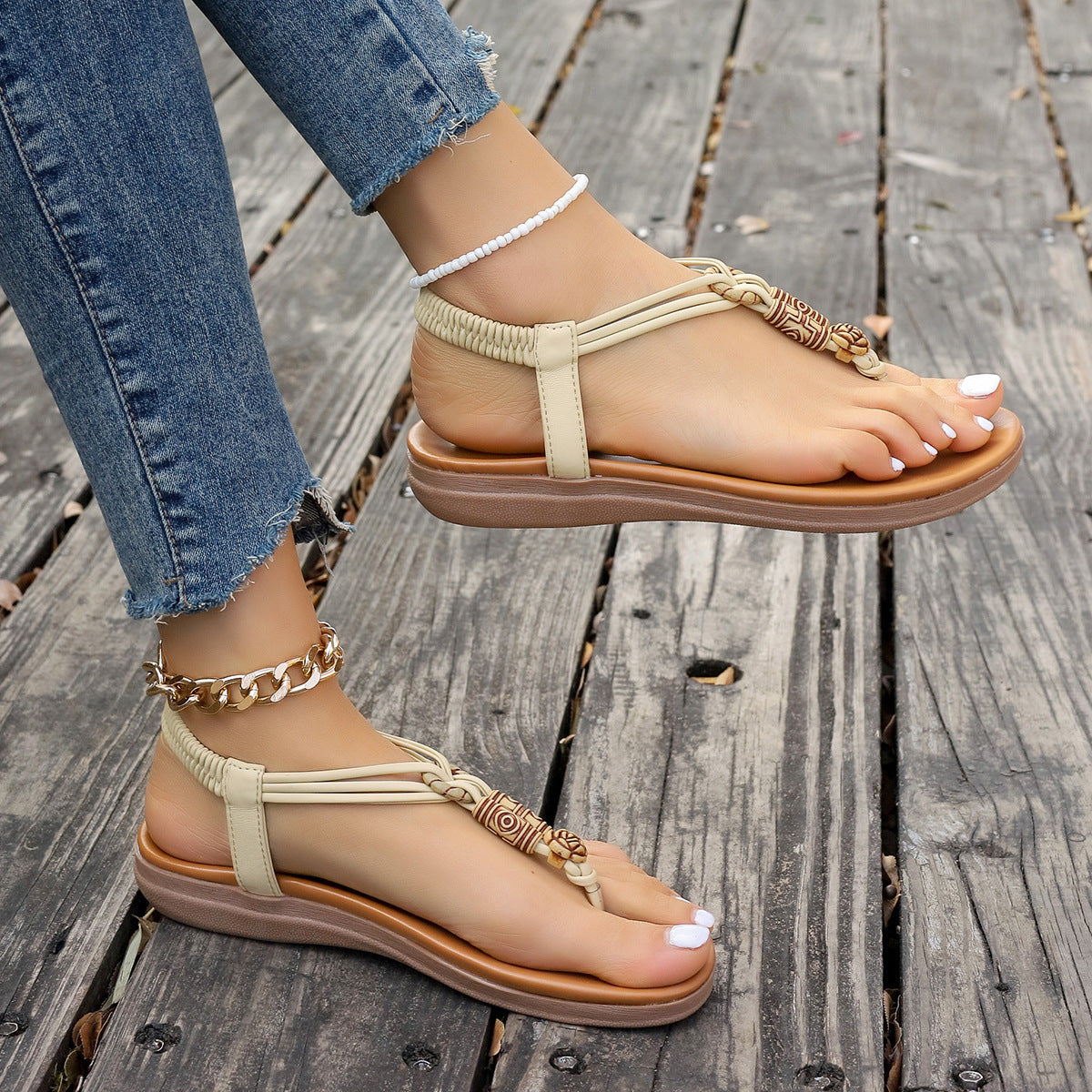 Lovemi -  Women's Flat Thong Sandals