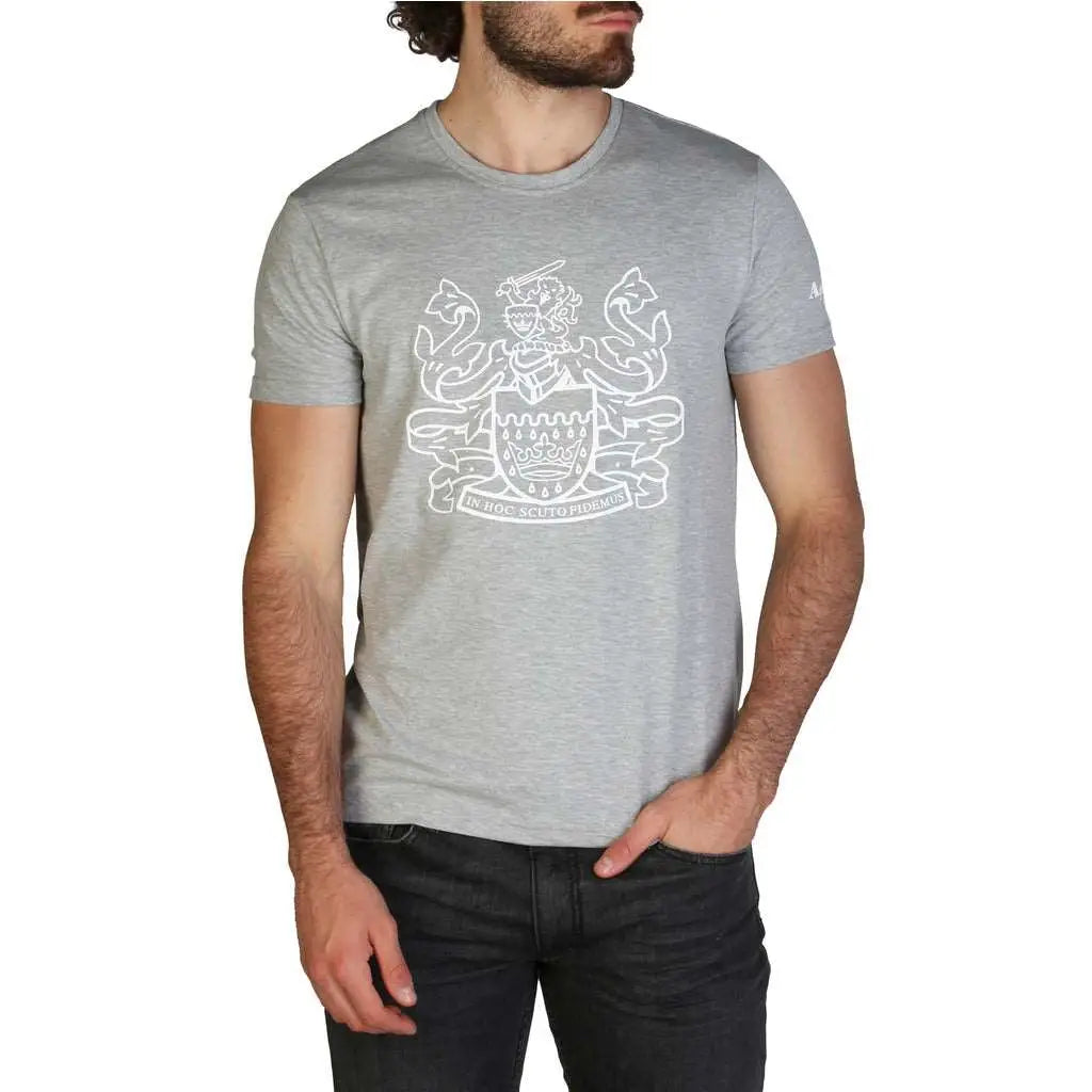Aquascutum - QMT002M0 - grey / S - Clothing T-shirts