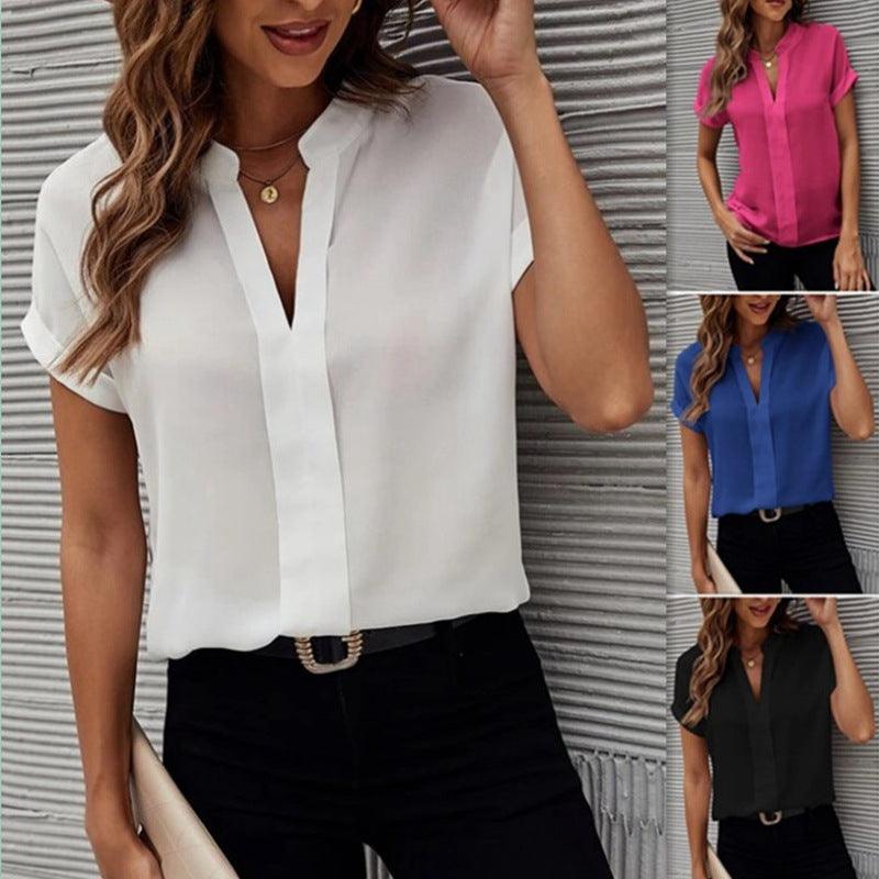 Women's Solid Color Fashion Casual Shirt
