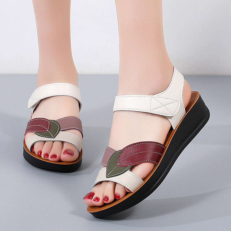 Lovemi -  Thick-Soled Velcro Sandals