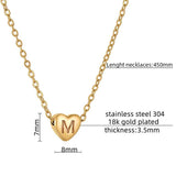 Ins Style – collier avec lettres d'amour pour femmes, en acier inoxydable, en forme de cœur, chaîne de clavicule, à la mode