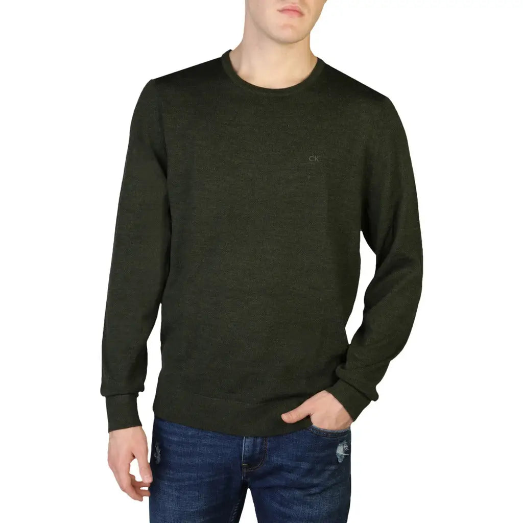Calvin Klein - K10K109474 - green / S - Clothing Sweaters