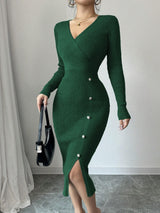 Effortless Curve-Hugging Knit Dress
