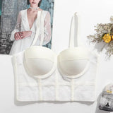 Cheky White / 34B 75 Women's Fashion Sports Stretch Mesh Breathable Underwear Bra