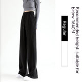 Lovemi -  Women's Fashion Casual High Waist Drooping Loose Straight Casual Sweatpants