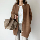 Chic Woolen Long Coat for Women