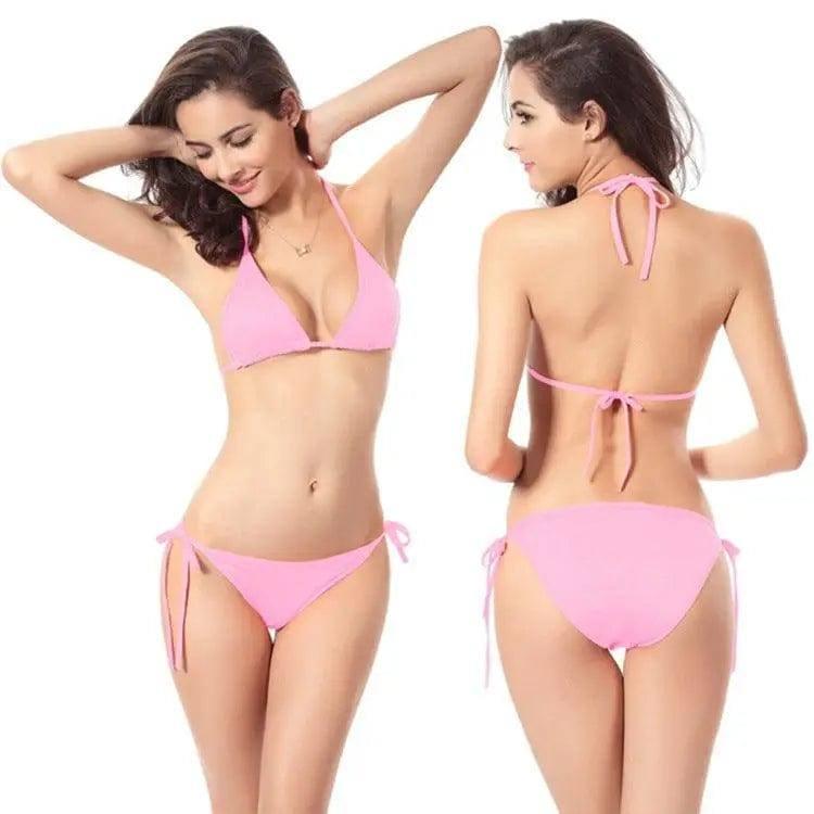 Foreign trade three point Suit Swimsuit, Sexy Bikini-Pink-7